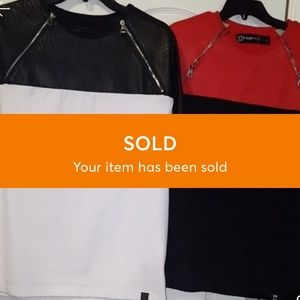 🚫SOLD!🚫Bundle Fortè leather zip shirts M
